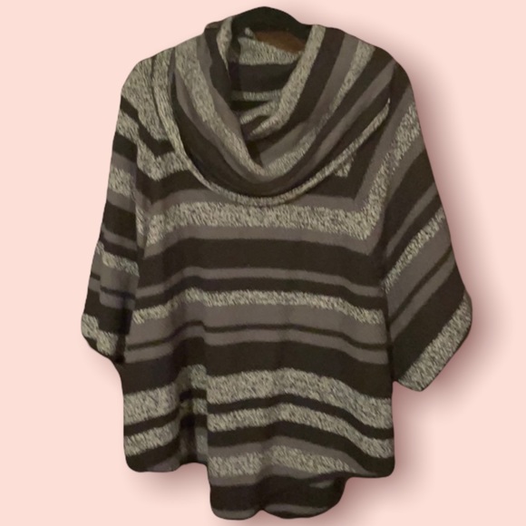 new directions Sweaters - New Direction cowl neck striped sweater